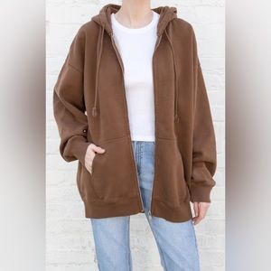 Brandy Melville Christy Hoodie Brown